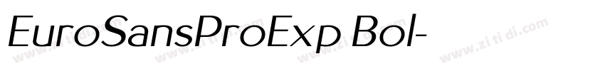 EuroSansProExp Bol字体转换